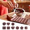 JOERSH Silicone Chocolate Molds for Fat Bombs Snacks &#x26; Truffles, 5PCS 93-Cavity Caramel Hard Candy Mold (Square, Round, Heart, Star, Flower Shapes)